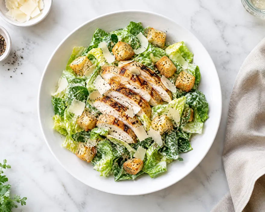 Ensalada César con pollo a la parrilla