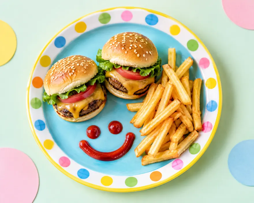 Mini hamburguesas para niños